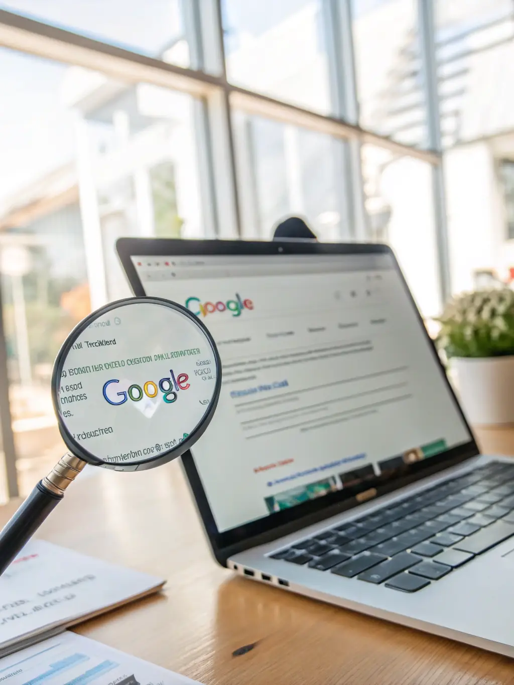 An image showing a search engine results page with highlighted optimized content, illustrating Beginning Technology Services LLC's SEO optimization services.